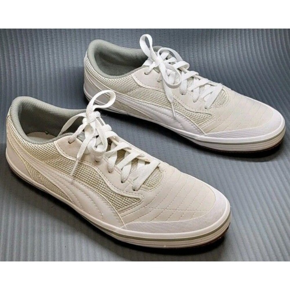 PUMA White Mesh Athletic Shoes Men's Size 10